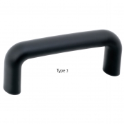 Bridge Handles Black Glass