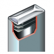 Chrome-Plated Cap Rectangular Inserts