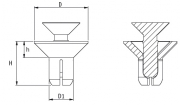 Countersunk Snap Rivets